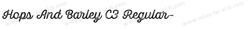 Hops And Barley C3 Regular字体转换